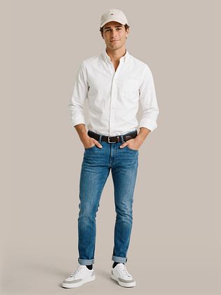 Steppin' Out Chemise Dobby Blanche