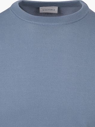 Suitable Knitted T-shirt Wake Steel Blue