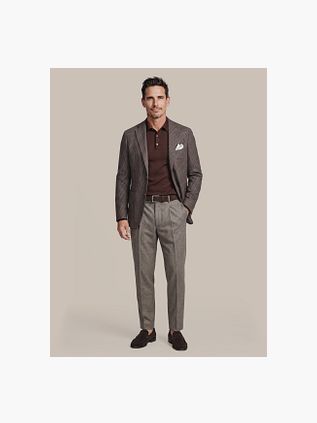 Suitable Sports Jacket Mylo Flanncheck Tabacco