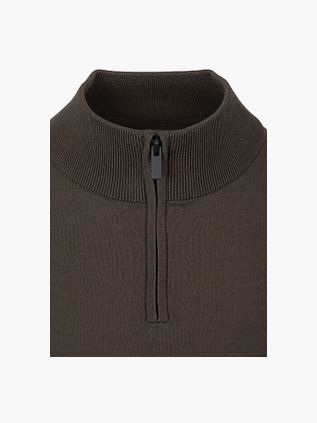 Suitable Race Half Zip Pullover Moosgrün