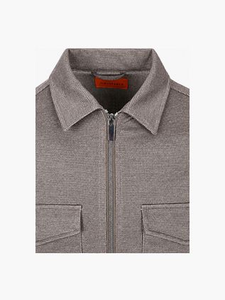 Suitable Overshirt Billy Houndstooth Tabacco
