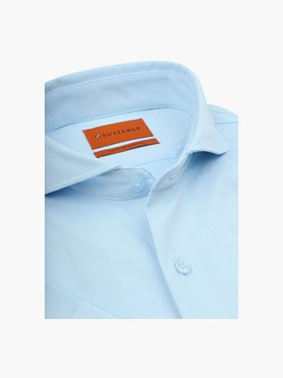 Suitable Shortsleeve Sorona Hemd Lichtblauw