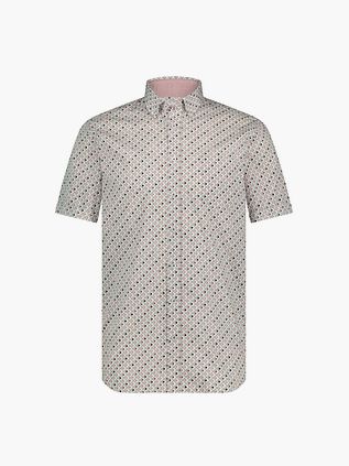 State Of Art Kortermet Skjorte Med Rosa Trykk