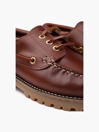 Suitable Deck Shoes Leather Brown