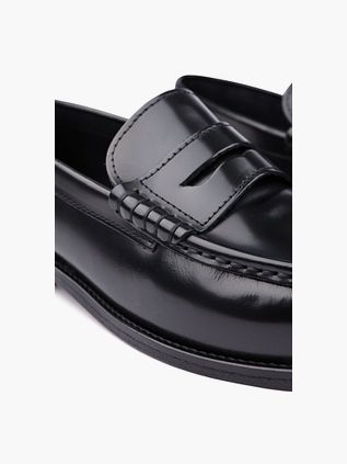 Suitable Penny Loafers Leather Black