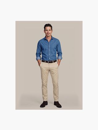 Suitable Skjorte Denim Blå
