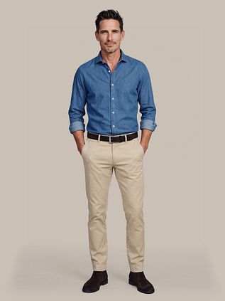 Suitable Shirt Denim Blue
