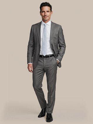 Suitable Costume Faux Uni Laine Gris