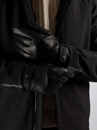 Suitable Gants Nappa Noir En Cuir