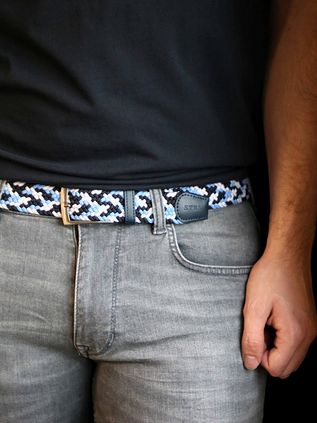 Suitable Geflochtener Gürtel Navy Blau