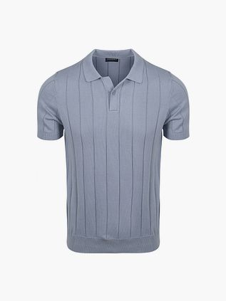 Suitable Respect Polo Drop Needle Azul Acero