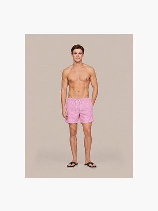 Suitable Short Bain Rayé Fuchsia