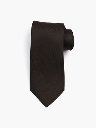Suitable Silk Tie Dark Brown