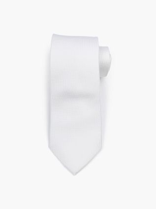 Suitable Silk Tie White