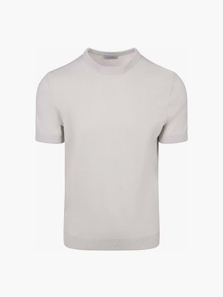 Suitable Strikket T-skjorte Wake Ecru