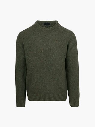 Suitable Trui Tweed Wol Mix Grön