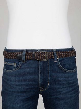 Suitable Vævet Bælte Navy Taupe