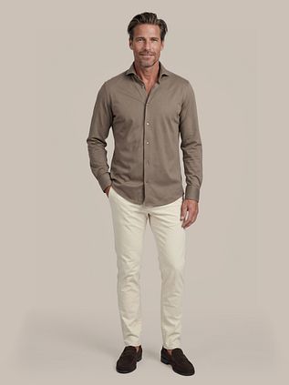 Suitable Sorona Skjorta Dark Taupe