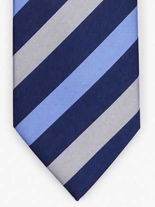 Suitable Krawatte Seide Multistripe Navy