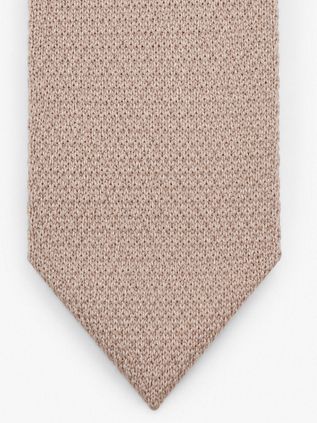 Suitable Krawatte Knitted Wolle Beige