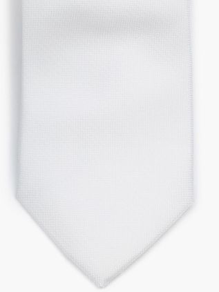 Suitable Silk Tie White