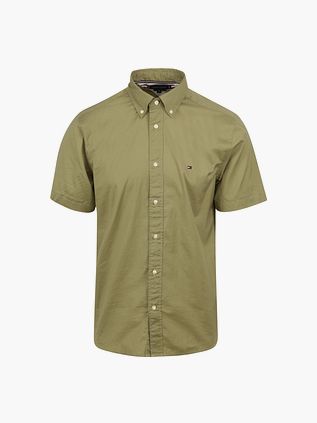 Tommy Hilfiger Kortærmet Skjorte Flex Grøn