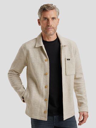 Vanguard Strickjacke Boiled Wool Blend Beige