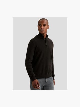 Vanguard Pullover Half Zip Mouline Zwart