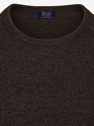 William Lockie Pullover Lammwolle Cocoa