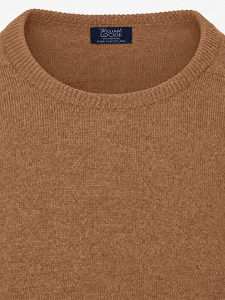 William Lockie Pullover Lammwolle Driftwood