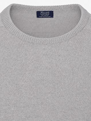 William Lockie Lambswool Flannel Grey