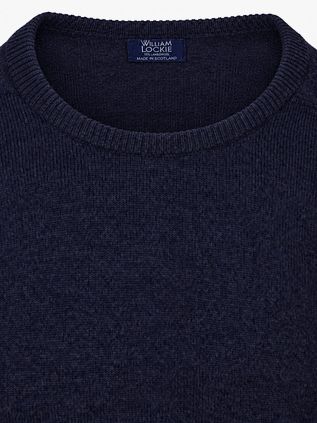 William Lockie Lambswool Oxford Blue