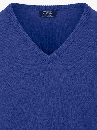 William Lockie V-Neck Lambswool Persian