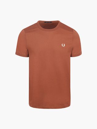 Fred Perry Ringer T-Shirt Brun S54