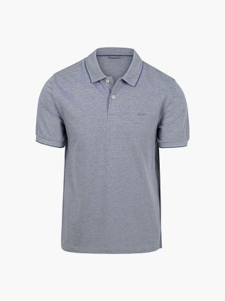 Gant 2Tone Piqué Poloshirt Blauw