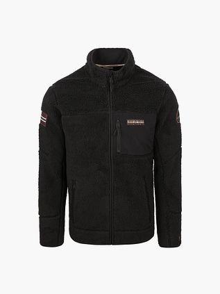 Napapijri Sweaterjacke Yupik Fleece Schwarz