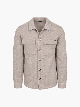 No Excess Sobrecamisa Full Button Jacquard Greige