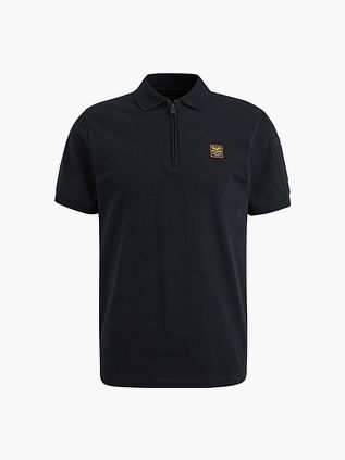 PME Legend Halb-Zip Poloshirt Piqué Interlock Marineblå