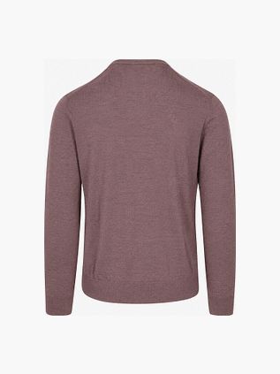 Profuomo Pullover Merino Wool Aubergine