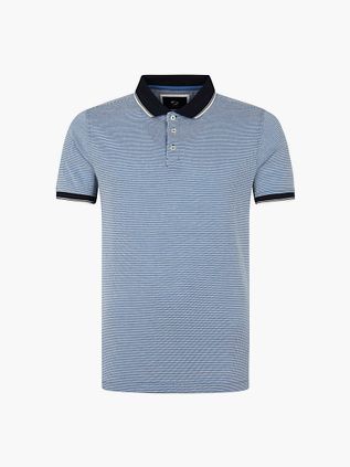 Suitable Oxford-polo Blå