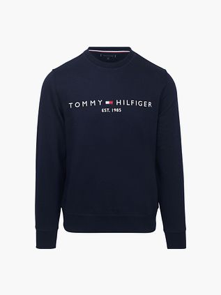 Tommy Hilfiger Trøje med Logo i Mørkeblå