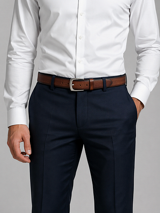 Suitable Riem Leer Cognac Bruin