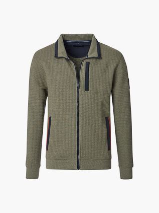CASAMODA Cardigan Zippé Vert
