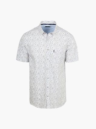 Chemise manches courtes State of Art imprimé Blanc
