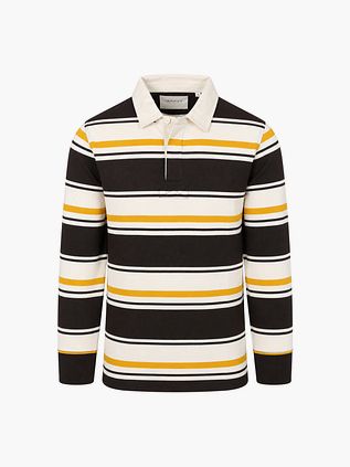 Gant Rugger Polo Multi Striped Braun-Gelb
