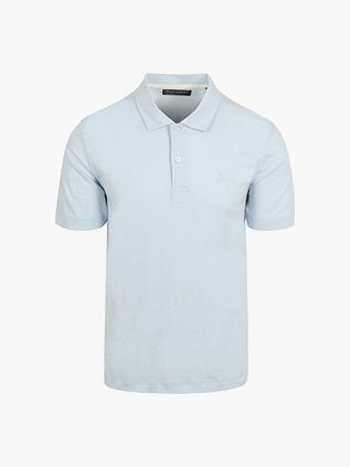 Marc O'Polo Poloskjorte i Slubs Lyseblå