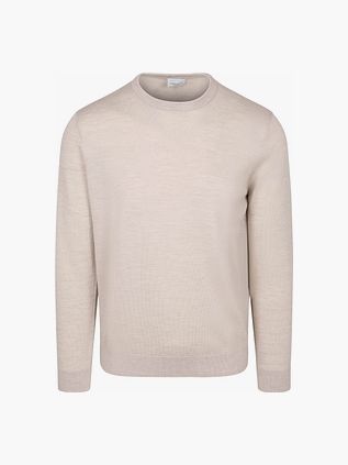Profuomo Pullover Merino Wool Beige