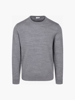 Profuomo Pullover Merinowol Grijs