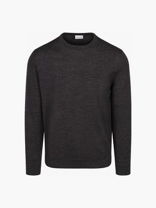Profuomo Pullover Merinowolle Dunkelbraun