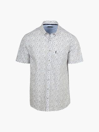 State of Art Kortärmad Skjorta Print Vit